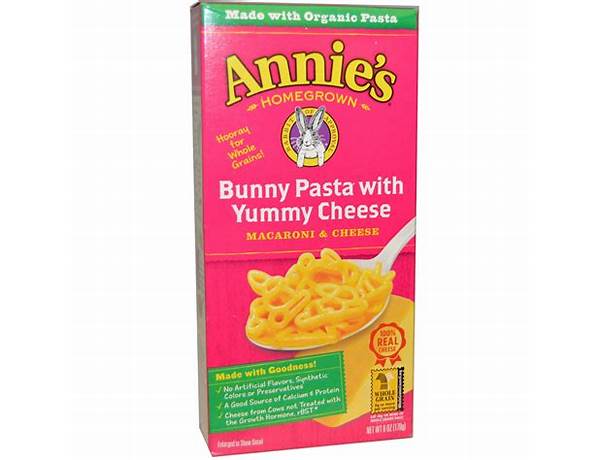 Bunny pasta with yummy cheese macaroni and cheese food facts