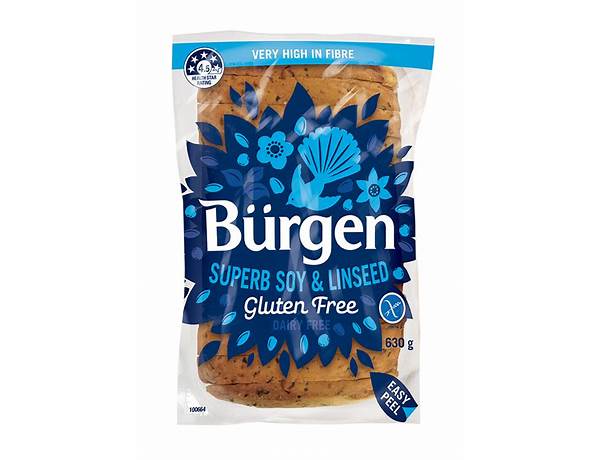 Burgen toast soy & linseed food facts