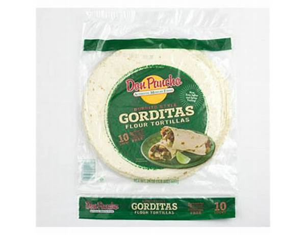 Burrito style gorditas flour tortillas food facts