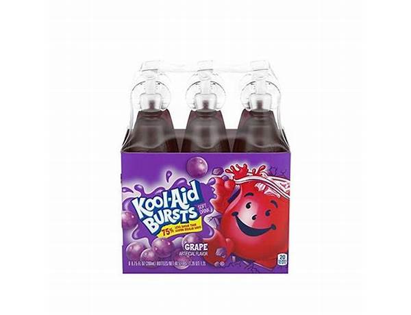 Bursts grape readytodrink soft drink food facts