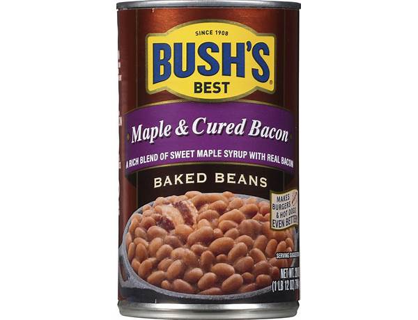 Bush's best maple and cured bacon baked beans ingredients