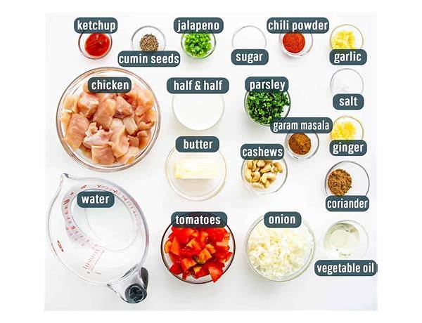 Butter chicken ingredients