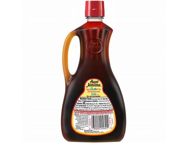 Butter lite syrup food facts