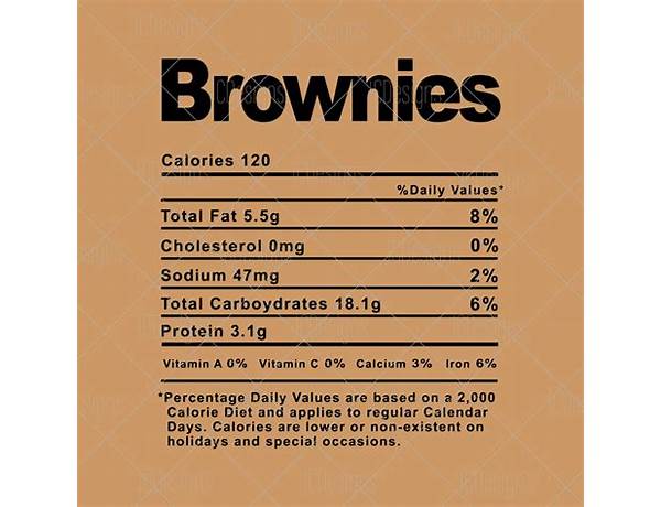 Céréales peanut butter brownie food facts