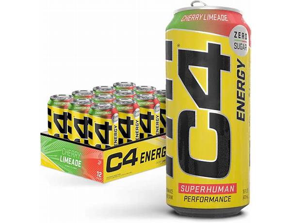 C4 energy performance cherry limeade food facts