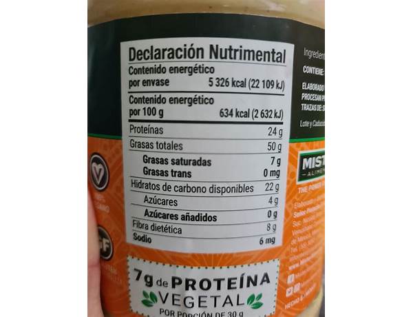 Cacahuate nutrition facts