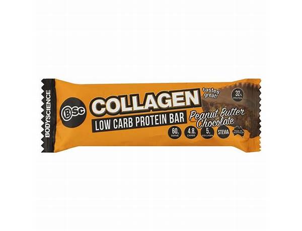 Cacao salt caramel peanut collagen protein bar food facts