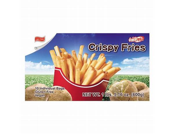 Cadina crispy fries salted flavor food facts