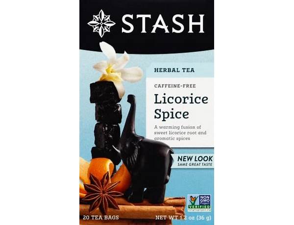 Caffeine-free licorice spice herbal tea food facts