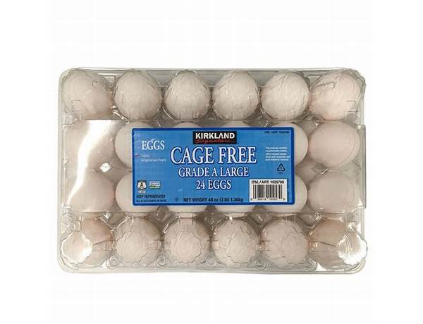 Cage free large eggs food facts