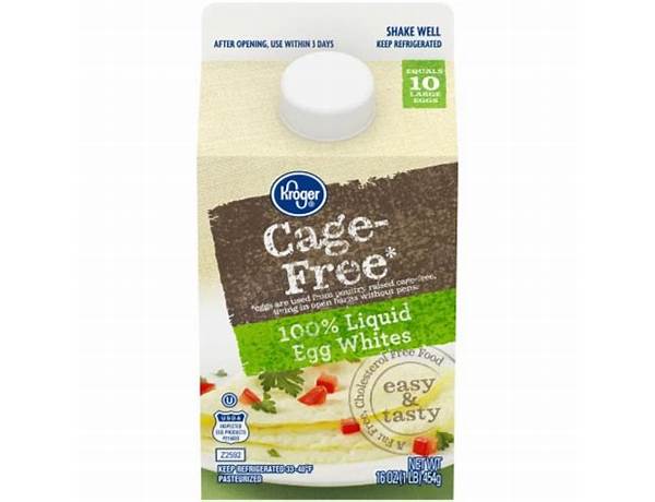 Cage free liquid egg substitute - food facts