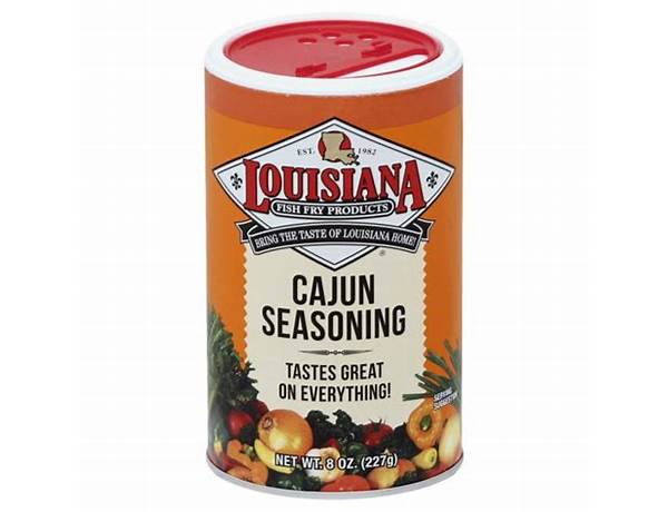 Cajun seasoning food facts