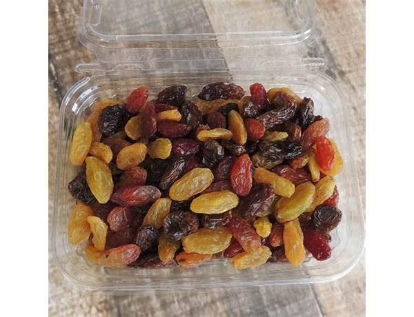 California medley jumbo raisins food facts