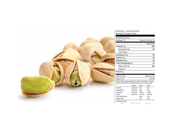 California pistachios food facts