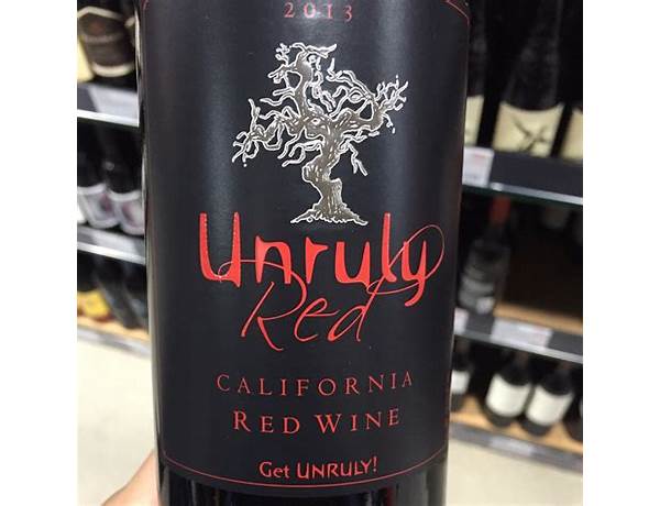 California red blend 2014 ingredients