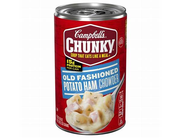 Campbell's chunky old fashioned potato ham chowder food facts