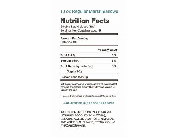 Campfire blend nutrition facts