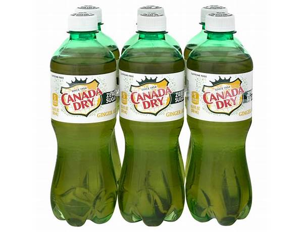 Canada dry zero sugar food facts