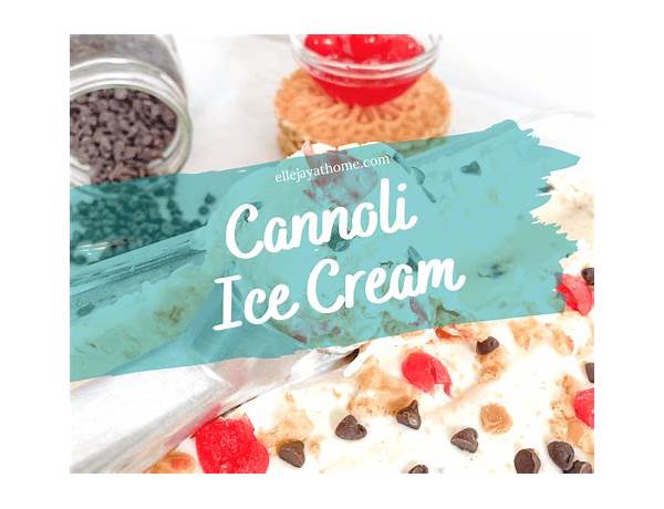Cannoli ice cream ingredients