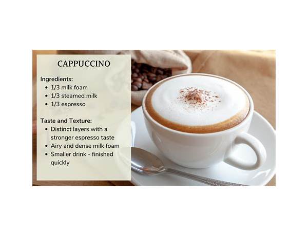 Cappuccino classic ingredients