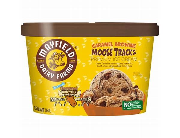 Caramel brownie moose tracks food facts