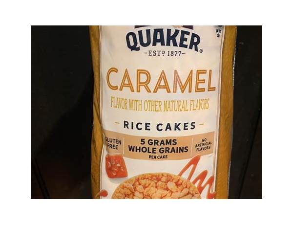 Caramel corn rice cake food facts