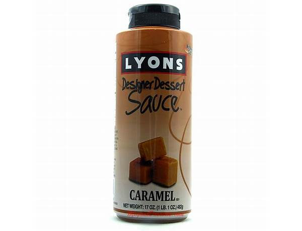 Caramel designer dessert syrup sauce food facts