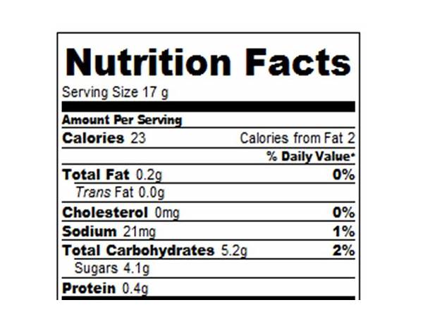 Caramel dip nutrition facts