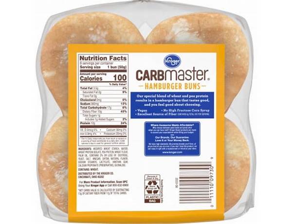Carbmaster classi white  bread food facts