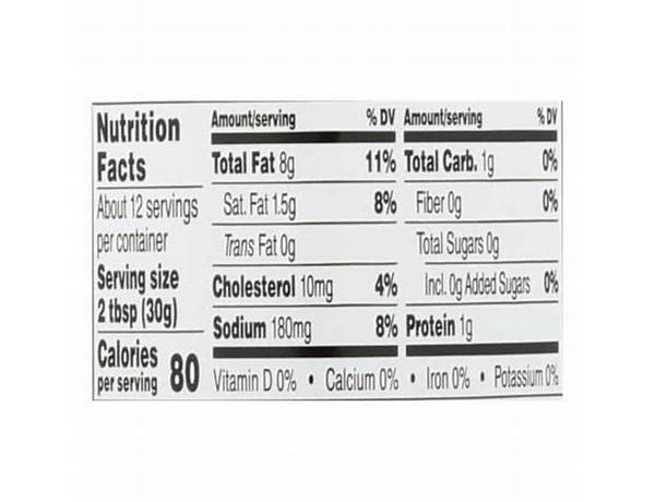 Cardini's, light caesar dressing nutrition facts