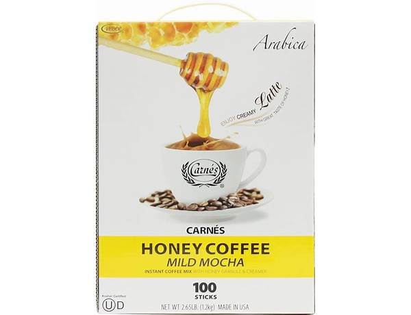 Carnés honey coffee mild mocha food facts