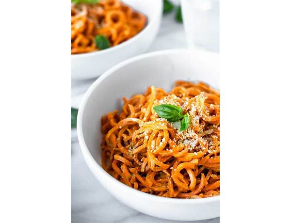 Carrot noodles with pesto food facts