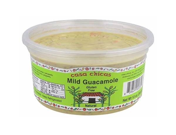 Casa chicas mild guacamole food facts