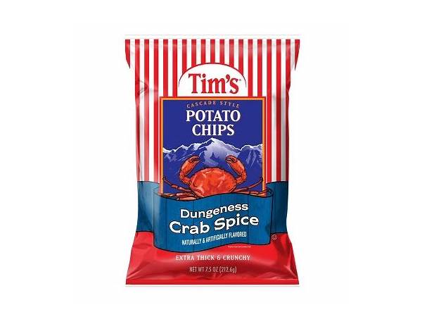 Cascade style potato chips, dungeness crab spice food facts