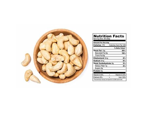 Cashew nuts food facts