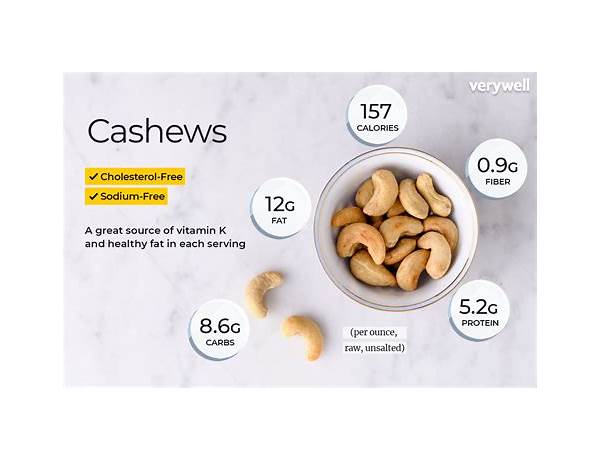 Cashews food facts