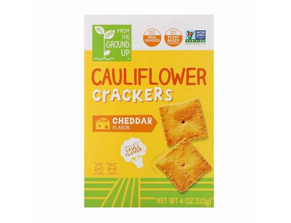 Cauliflower crackers nutrition facts