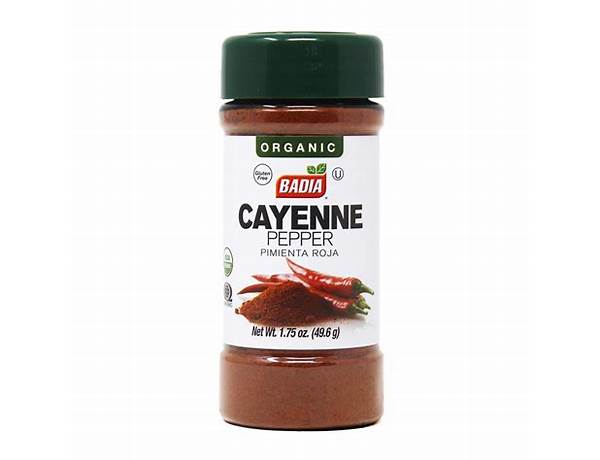 Cayenne pepper ingredients