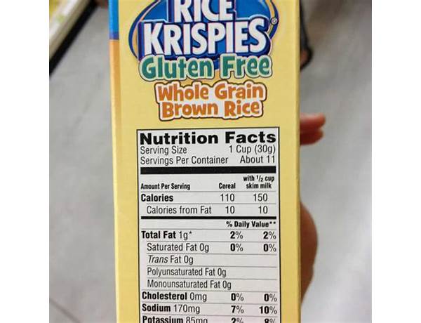 Cereal ounce crispy food facts