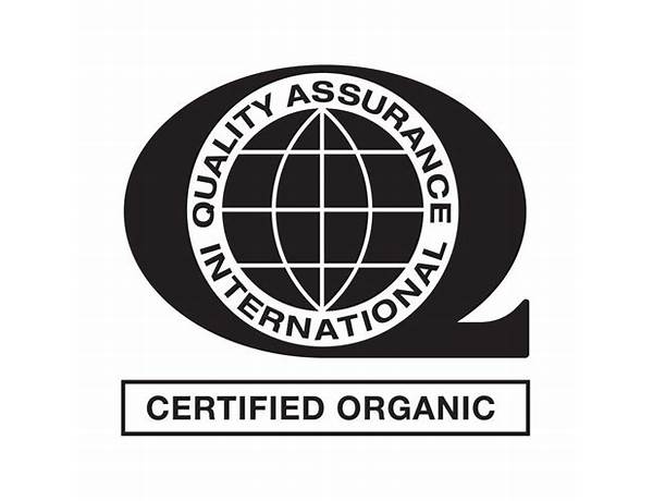 Certified Organic By QAI, musical term