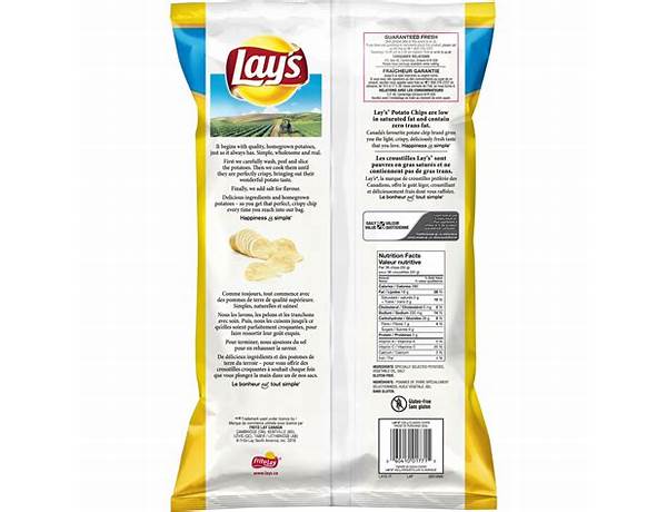 Cf ptato chps 5oz food facts