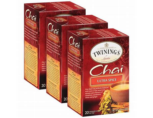 Chai ultra spice tea nutrition facts