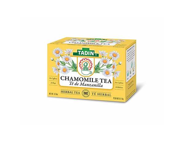 Chamomile tea (te de manzanilla) food facts