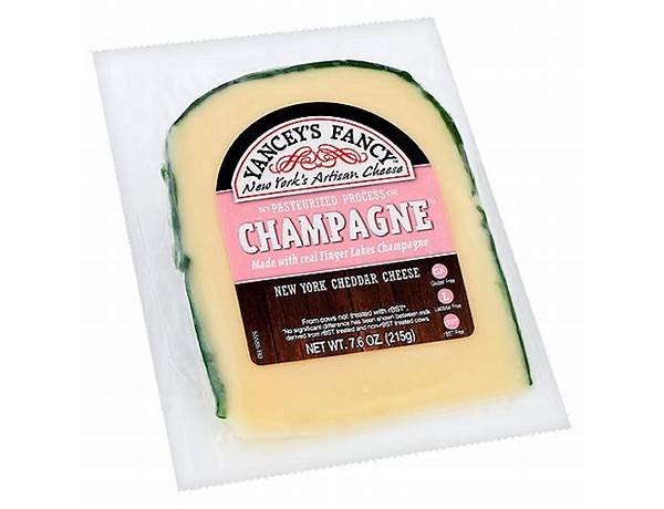 Champagne new york cheddar cheese ingredients