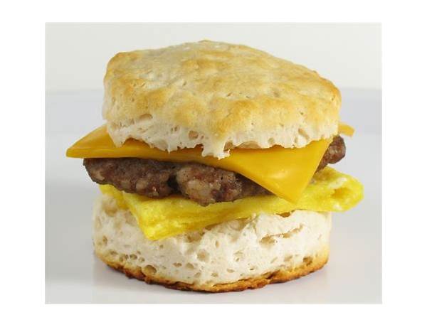 Cheddar biscuit. sausage, egg & cheese food facts