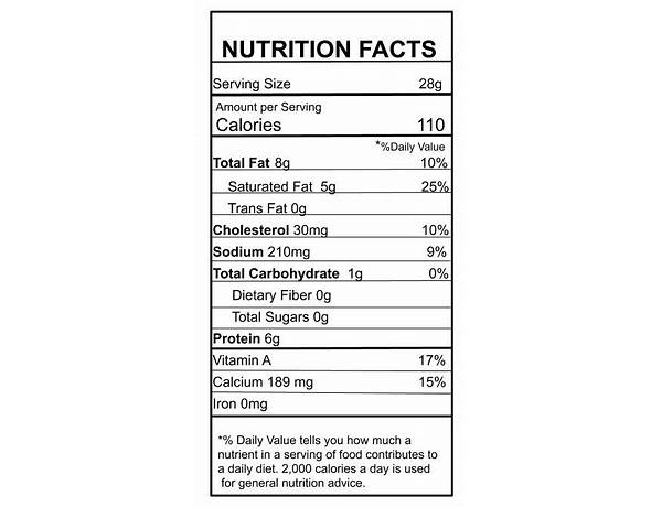 Cheddar cheese curds nutrition facts