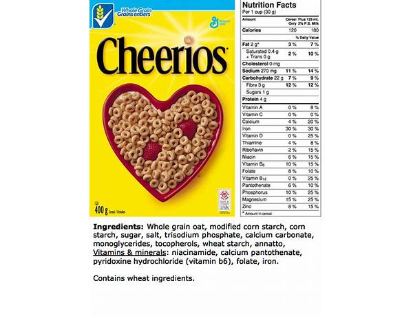 Cheerios food facts