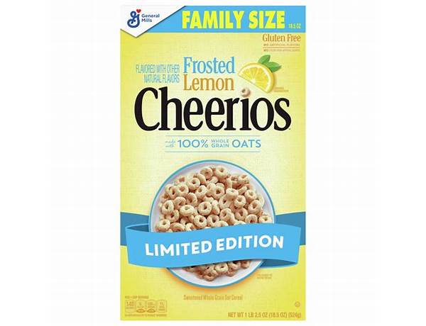 Cheerios frosted lemon nutrition facts