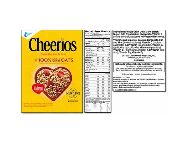 Cheerios original food facts