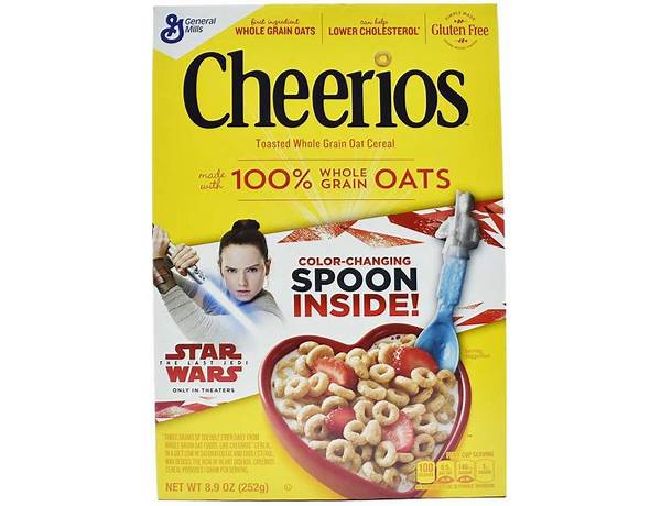 Cheerios toasted whole grain oat cereal food facts